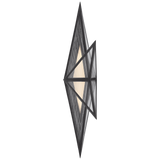 Ori Vägglampa Tall – Bronze With Clear Lined Glass