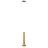 Precision Takpendel Smal – Antique-Burnished Brass With White Glass