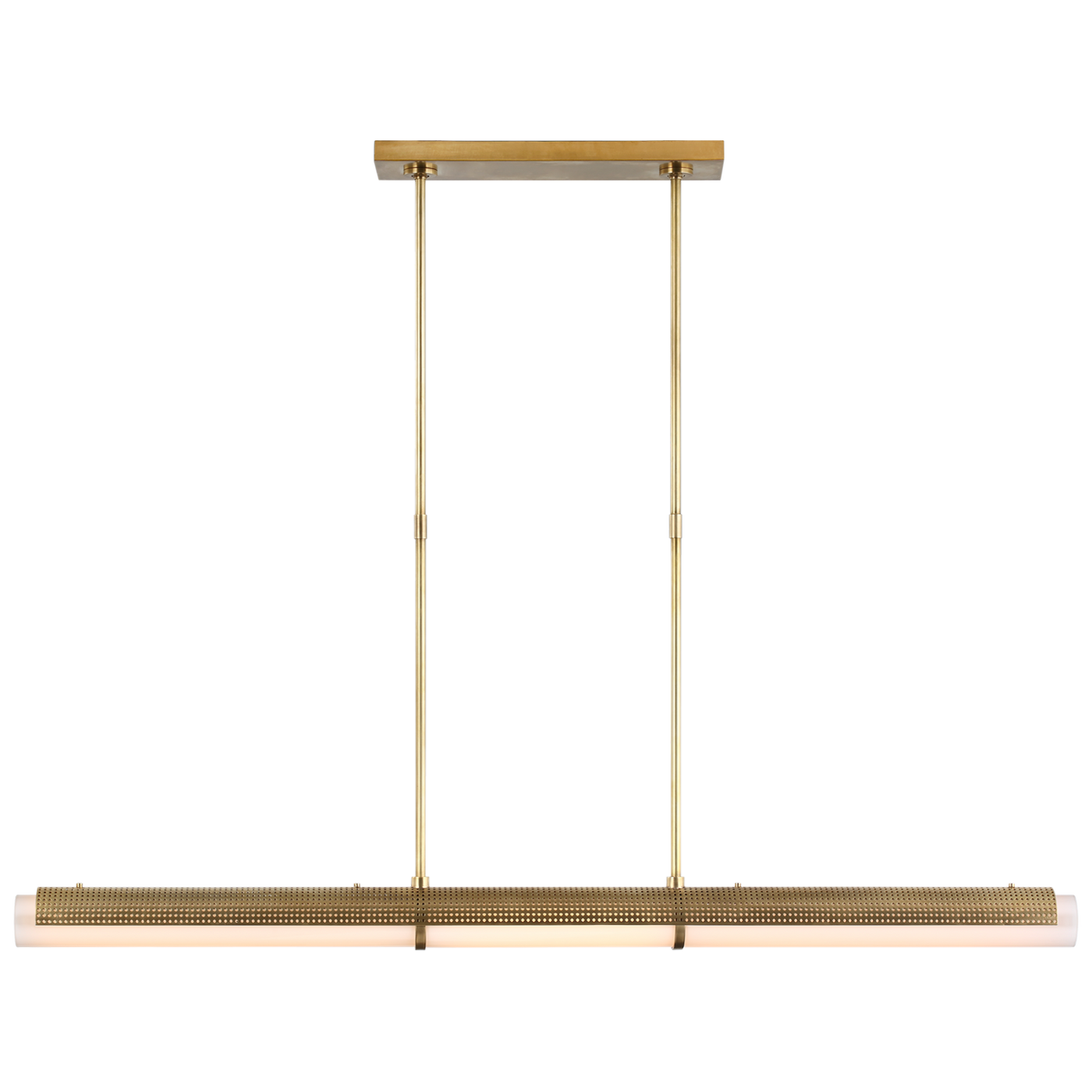 Precision Taklampa – Antique-Burnished Brass With White Glass