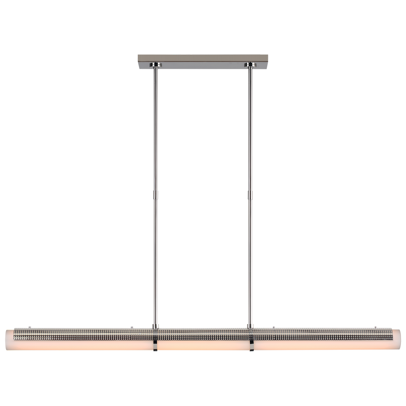 Precision Taklampa – Polished Nickel With White Glass