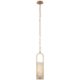 Melange Takpendel – Antique-Burnished Brass With Alabaster Shade