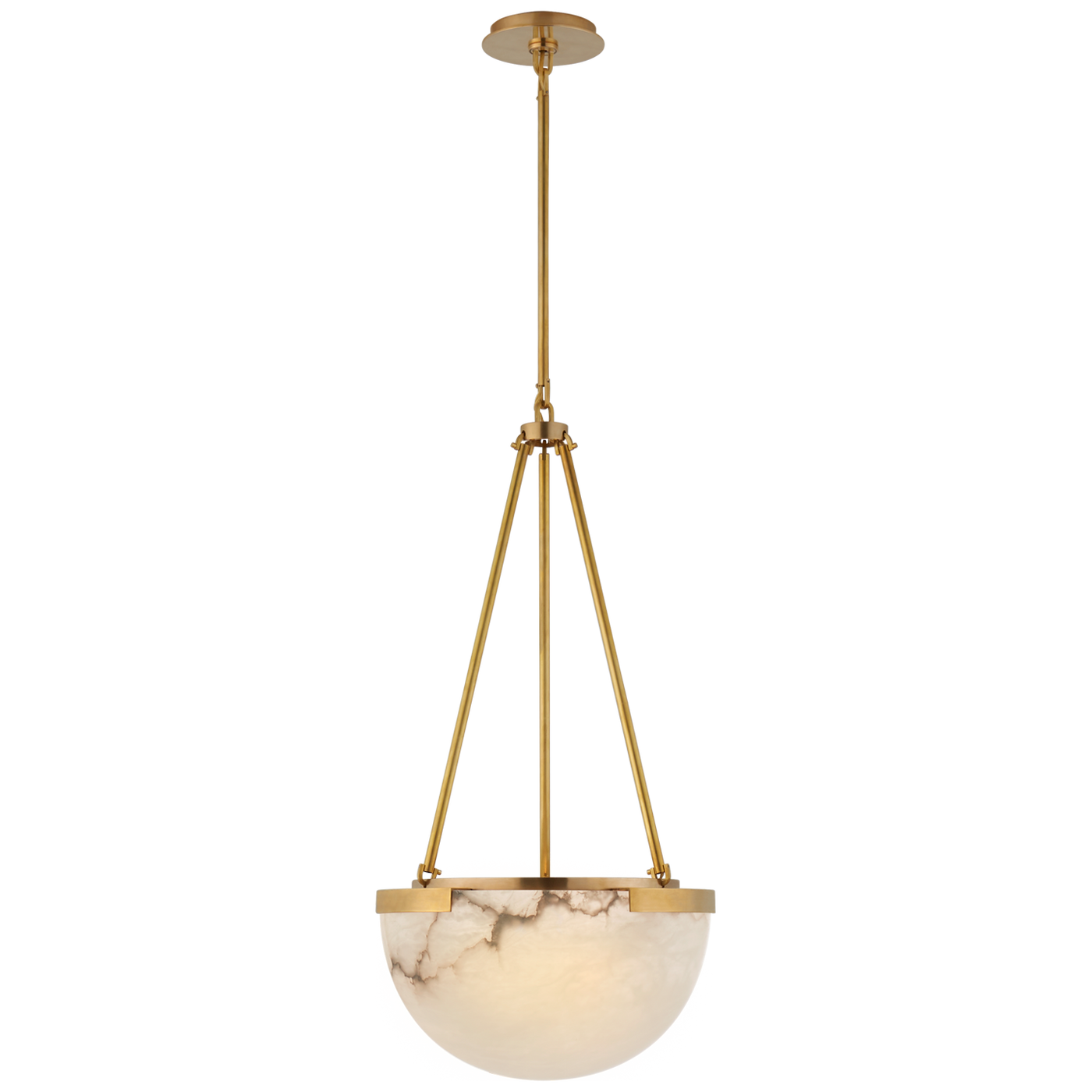 Melange Takpendel – Antique-Burnished Brass With Alabaster
