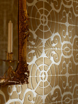 L’Allee du Roi Flock room setting — Pierre Frey wallpaper