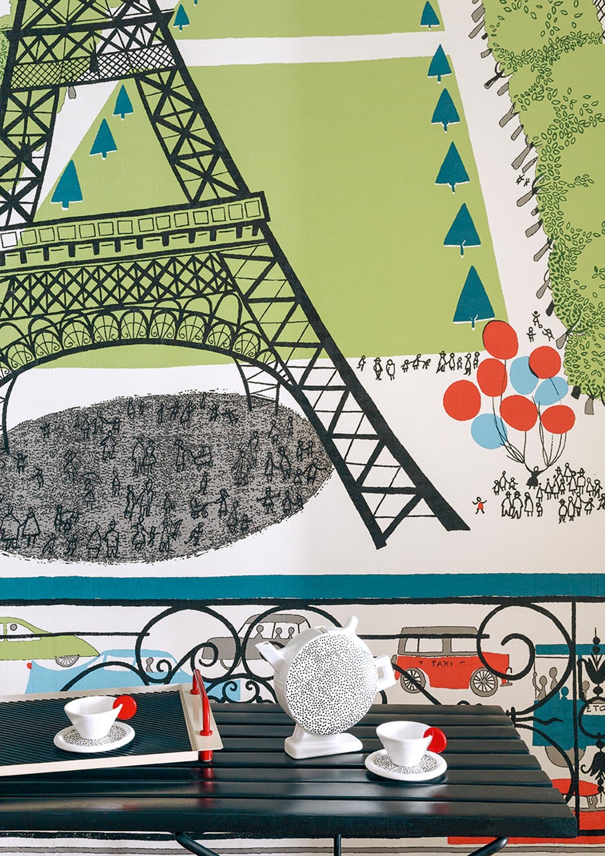 La Dame de Fer sfeerbeeld — Pierre Frey behang