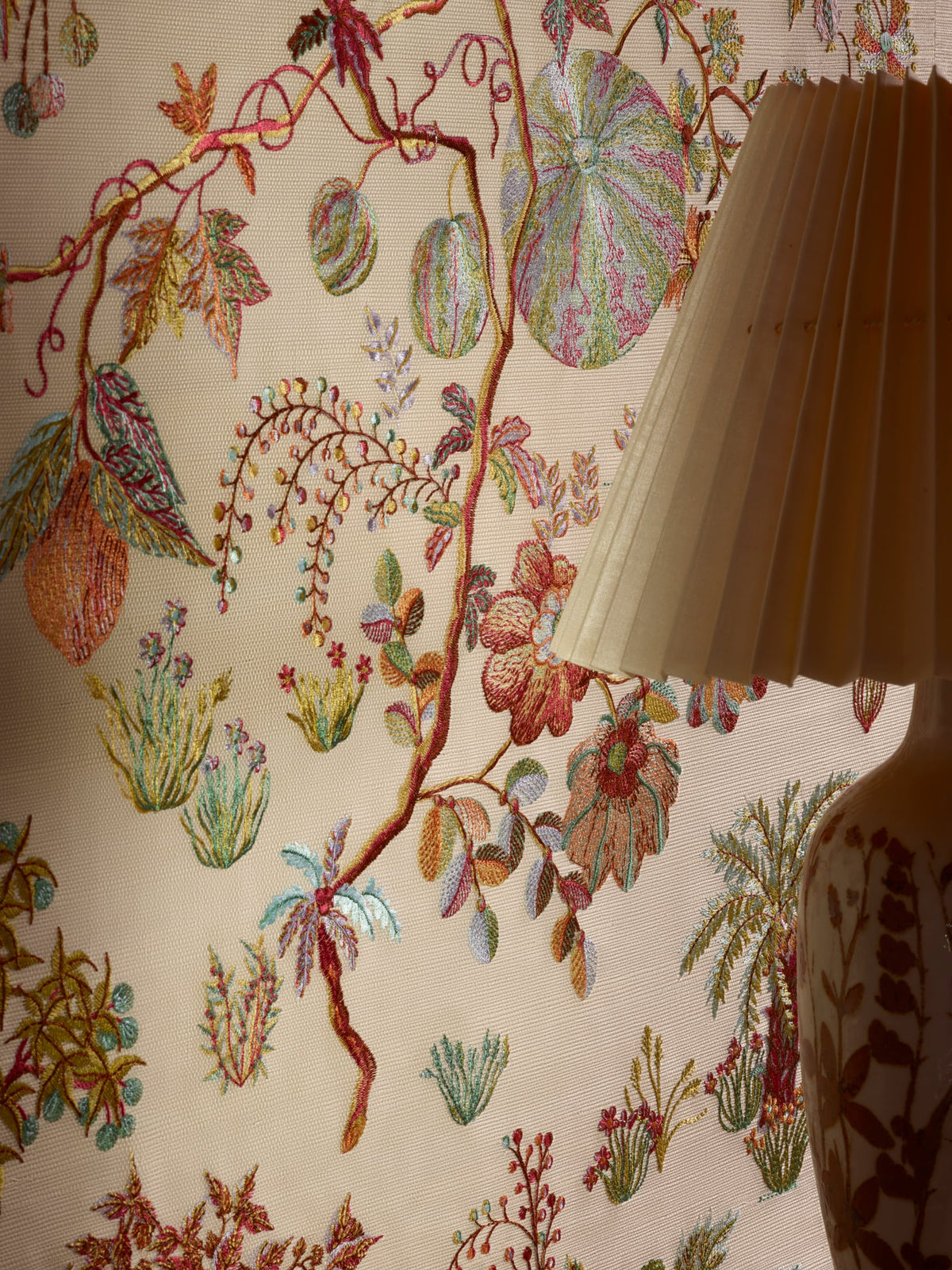 Le Verger Enchante room setting — Pierre Frey wallpaper