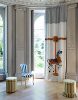 Le Zèbre du Carrousel room setting — Pierre Frey fabric