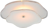 Leighton 14" Layered Plafond — kate spade new york for Visual Comfort & Co. — Polished Nickel with Cream Tinted Glass