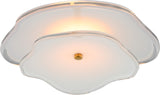 Leighton 14" Layered Plafond — kate spade new york for Visual Comfort & Co. — Soft Brass with Cream Tinted Glass