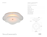 Leighton 14" Layered Plafond — kate spade new york for Visual Comfort & Co. måttskiss