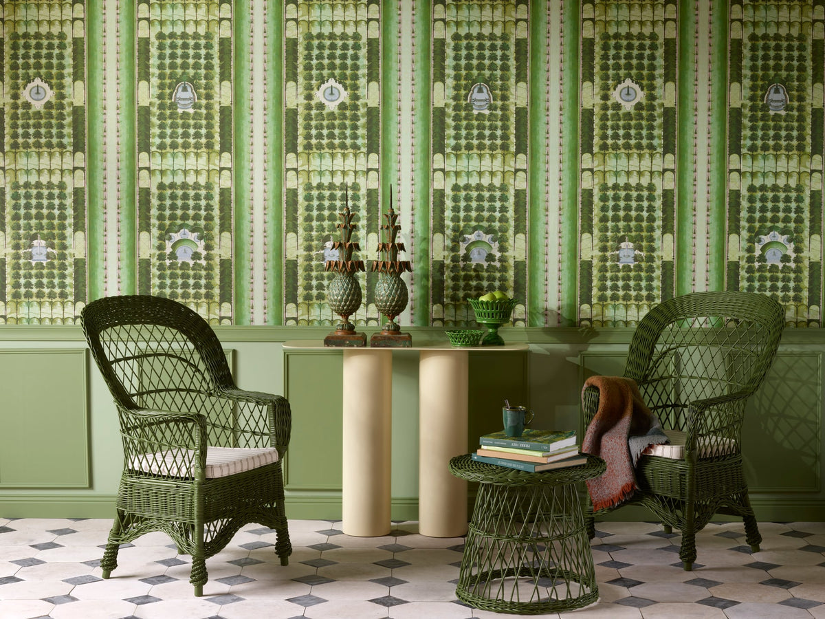 Les Allees de Marly room setting — Pierre Frey wallpaper