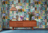 Les Feuillages room setting — Pierre Frey wallpaper