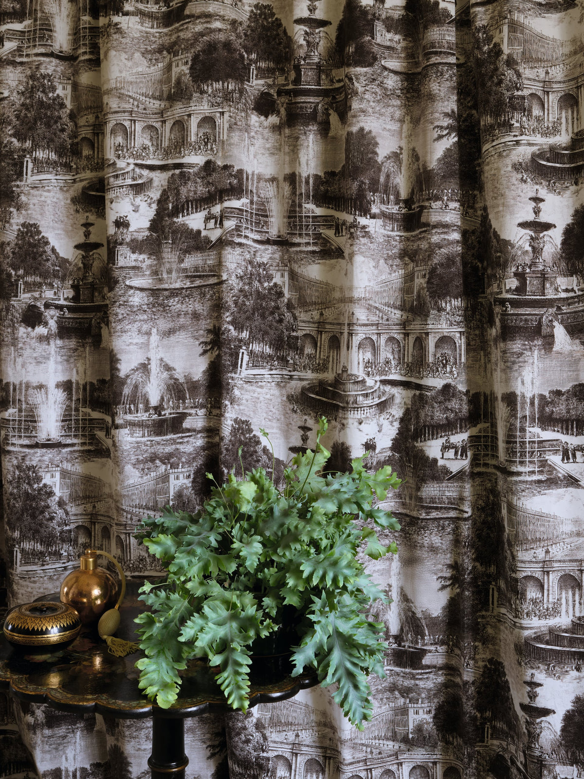 Les Fontainiers room setting — Pierre Frey fabric