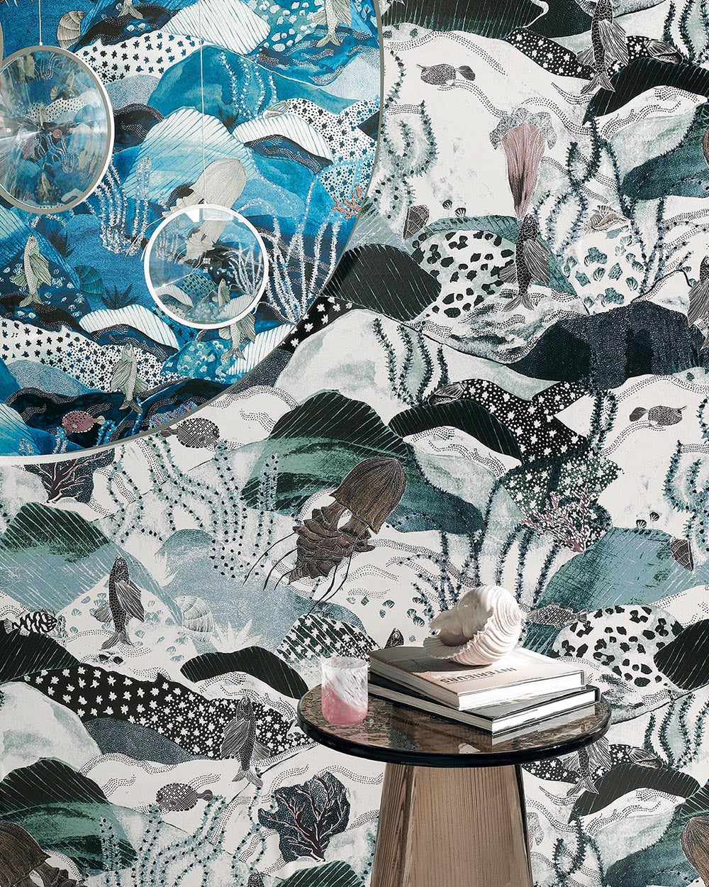 Les Maldives room setting — Pierre Frey wallpaper