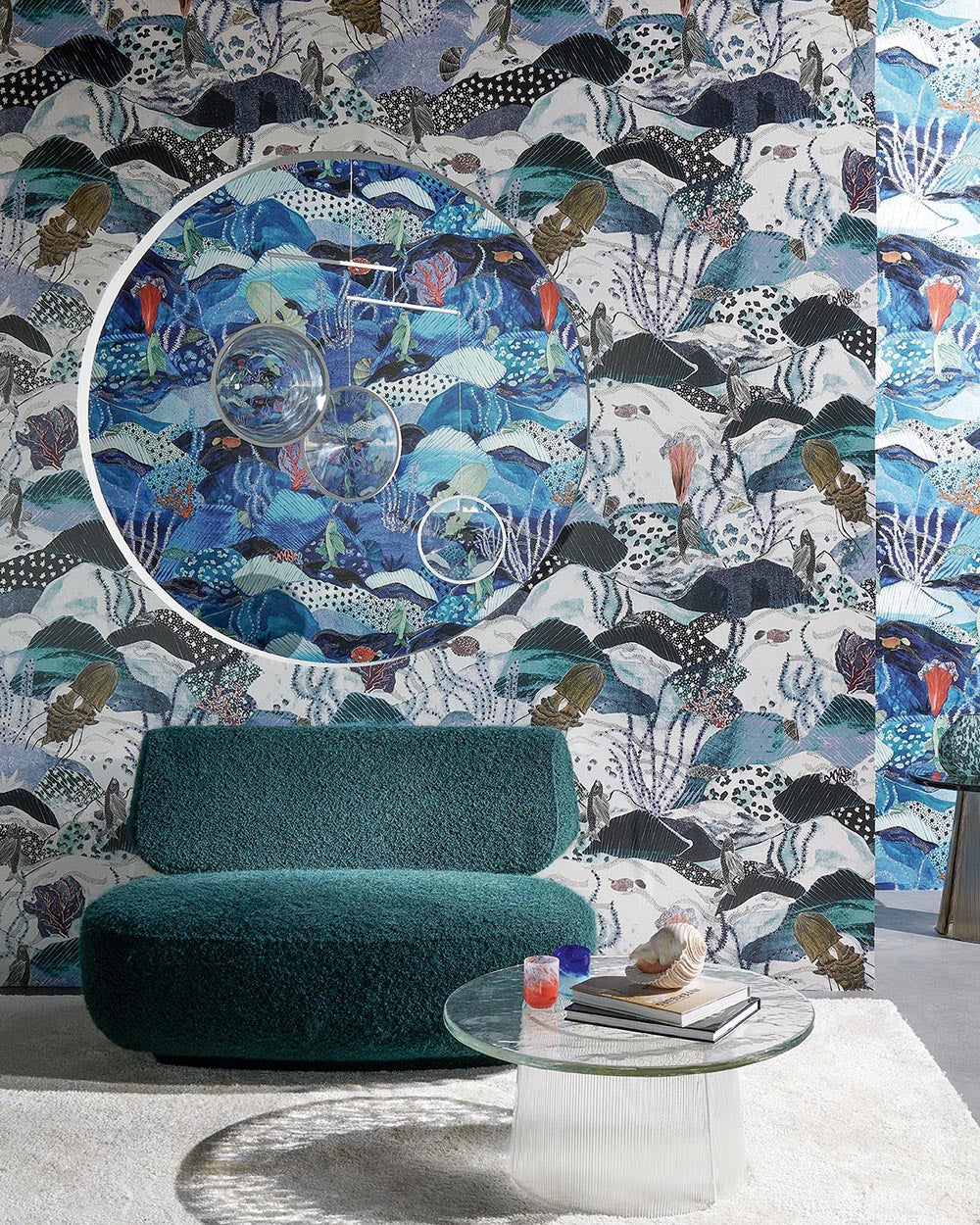 Les Maldives room setting — Pierre Frey wallpaper