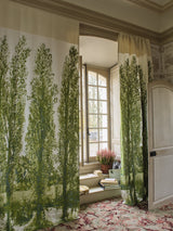 Les Peupliers Argentes room setting — Pierre Frey fabric