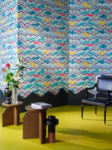 Les Poissons du Nil room setting — Pierre Frey wallpaper