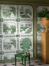 Les Quatre Potagers room setting — Pierre Frey wallpaper