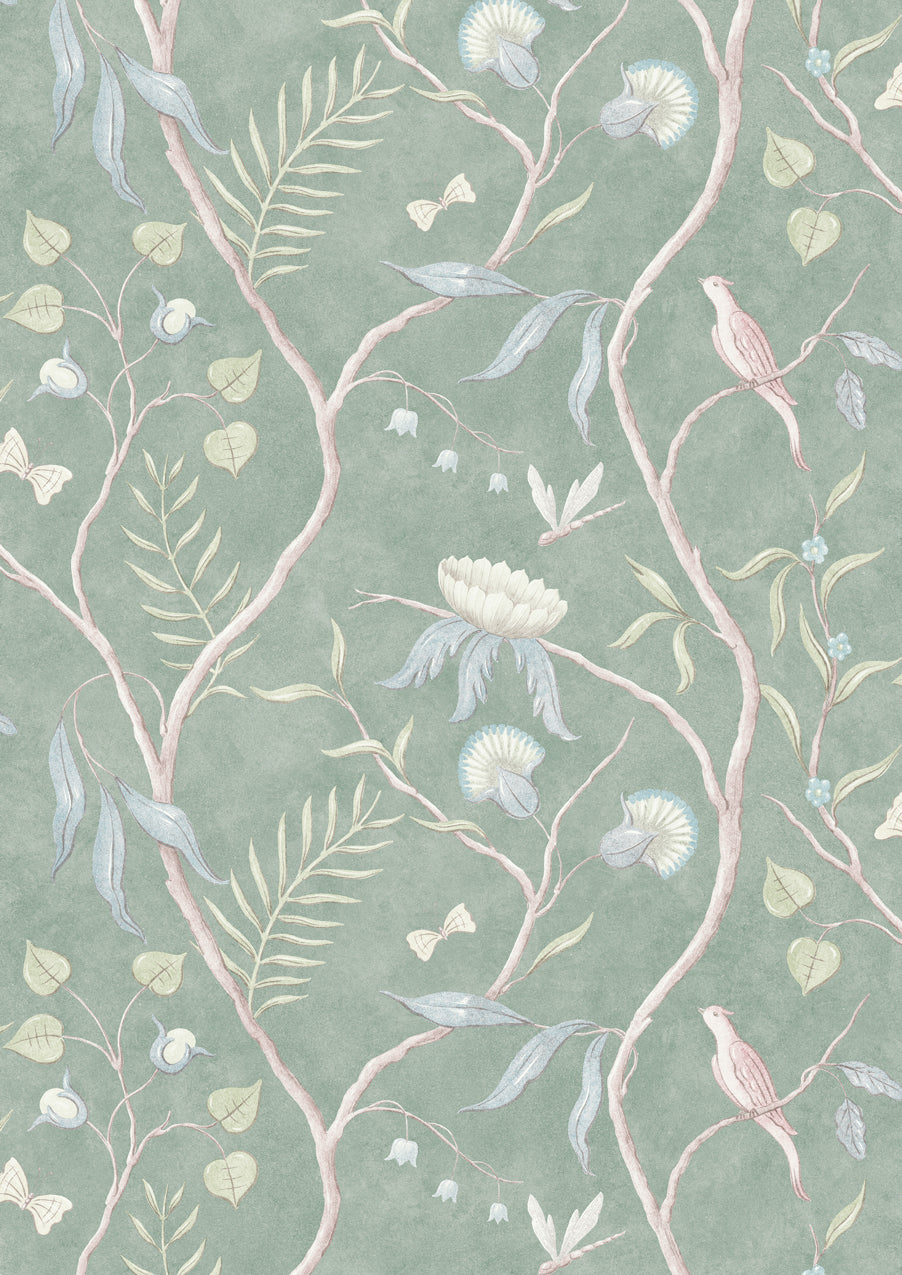 Adam's Eden Ceramic – hel bredd — Lewis & Wood tapet