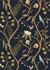 Adam's Eden Ebony – hel bredd — Lewis & Wood tapet