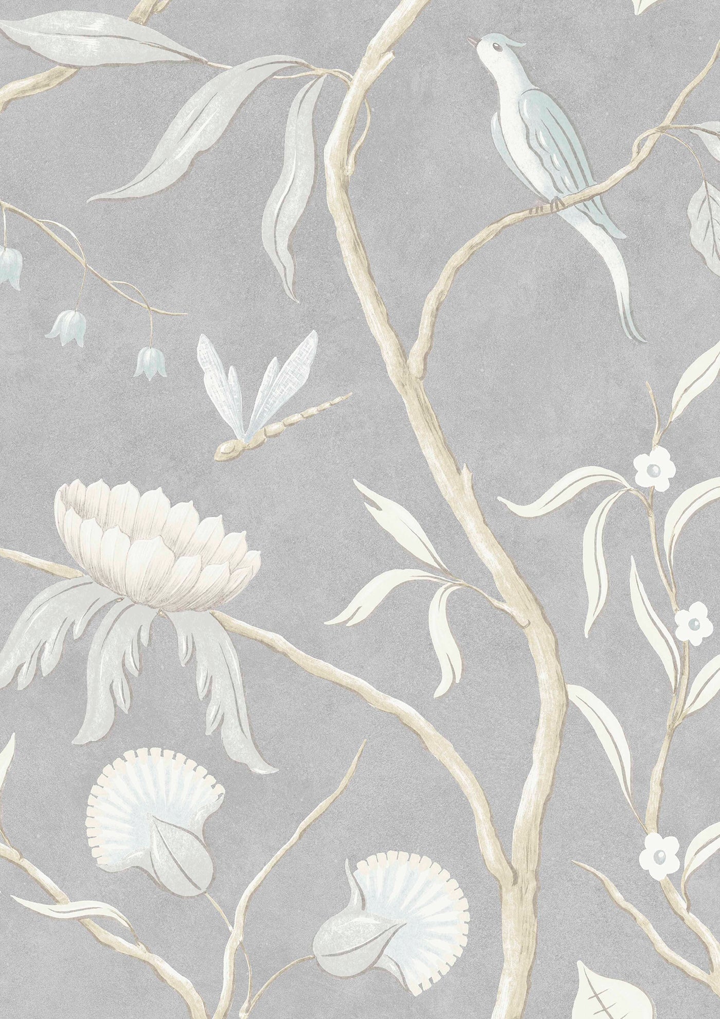 Adam's Eden Honey Dove – närbild — Lewis & Wood tyg