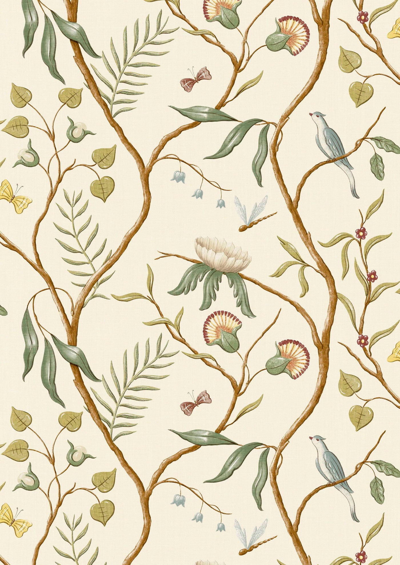 Adam's Eden Ivory – hel bredd — Lewis & Wood tyg