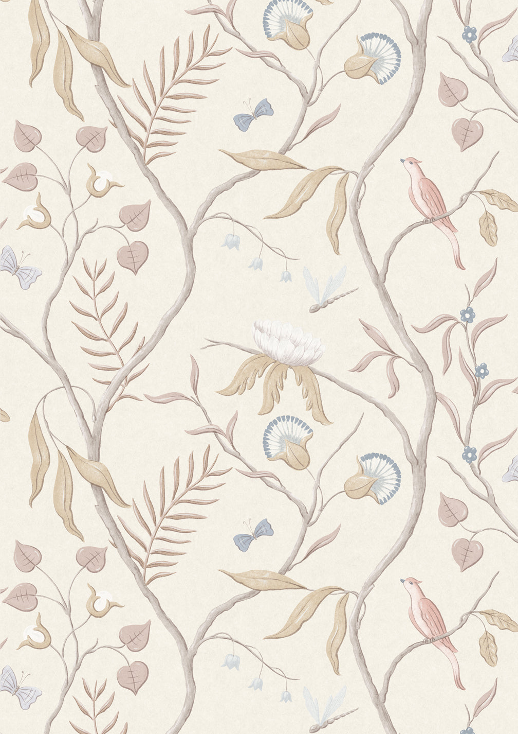 Adam's Eden Mother of Pearl – hel bredd — Lewis & Wood tapet