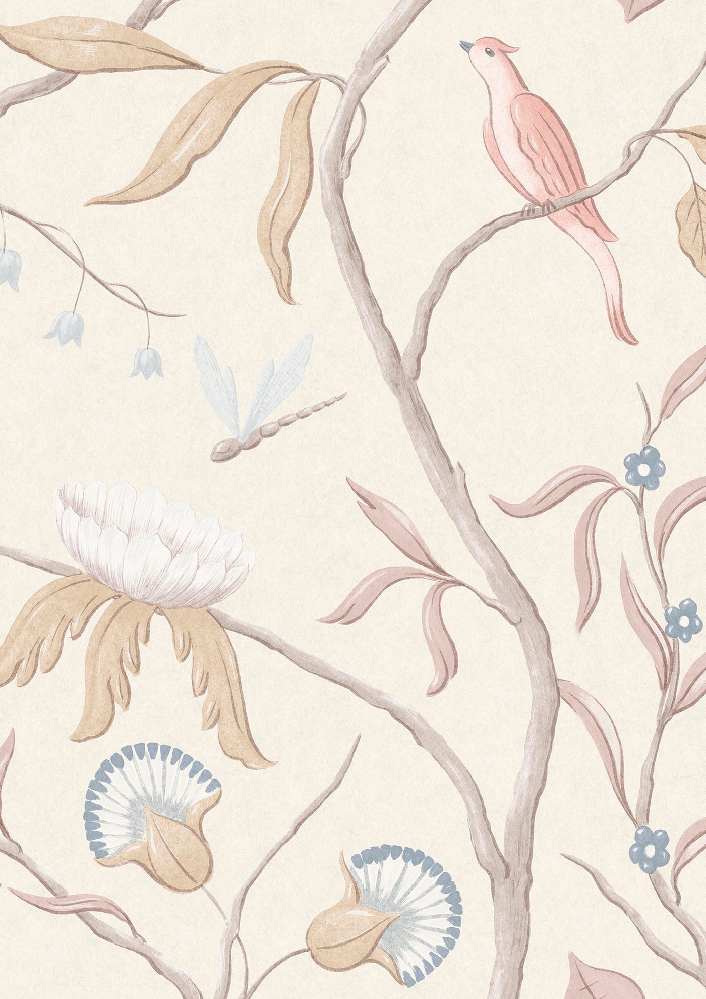 Adam's Eden Mother of Pearl – närbild — Lewis & Wood tapet