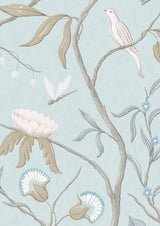 Adam's Eden Snowbird – närbild — Lewis & Wood tapet