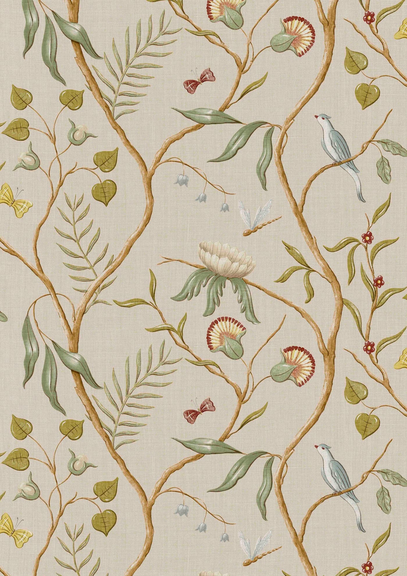Adam's Eden Taupe – hel bredd — Lewis & Wood tyg