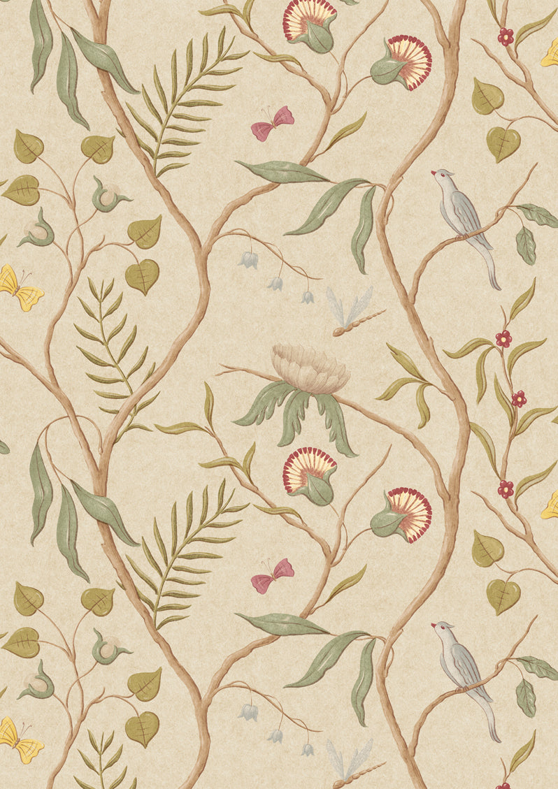 Adam's Eden Taupe – hel bredd — Lewis & Wood tapet