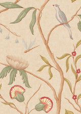 Adam's Eden Taupe – närbild — Lewis & Wood tapet