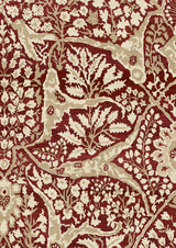 Alhambra 100 Garnet – närbild — Lewis & Wood tapet