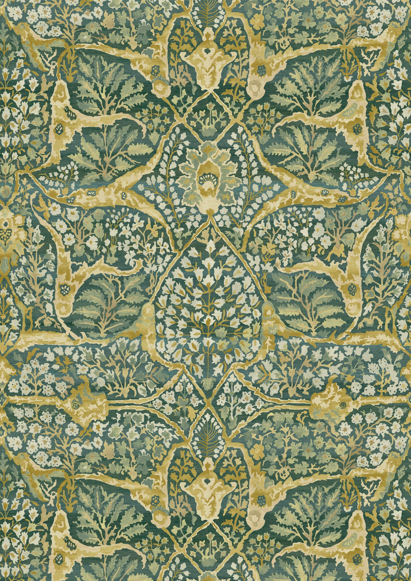 Alhambra 100 Verdure – hel bredd — Lewis & Wood tapet