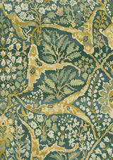 Alhambra 100 Verdure – närbild — Lewis & Wood tapet