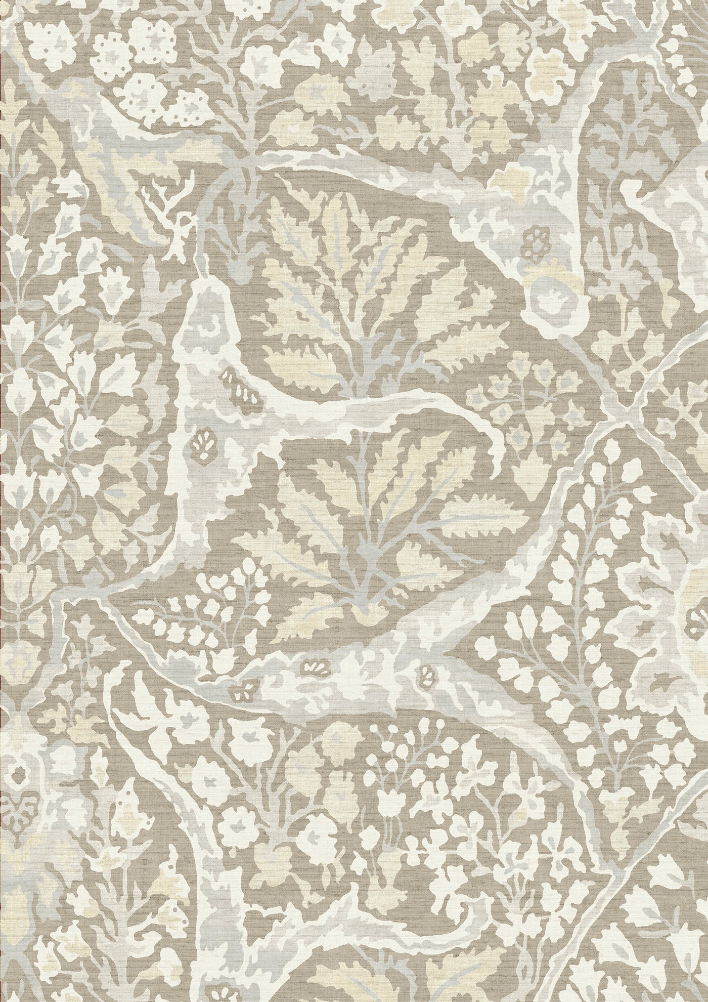 Alhambra LG 100 Buff – närbild — Lewis & Wood tyg