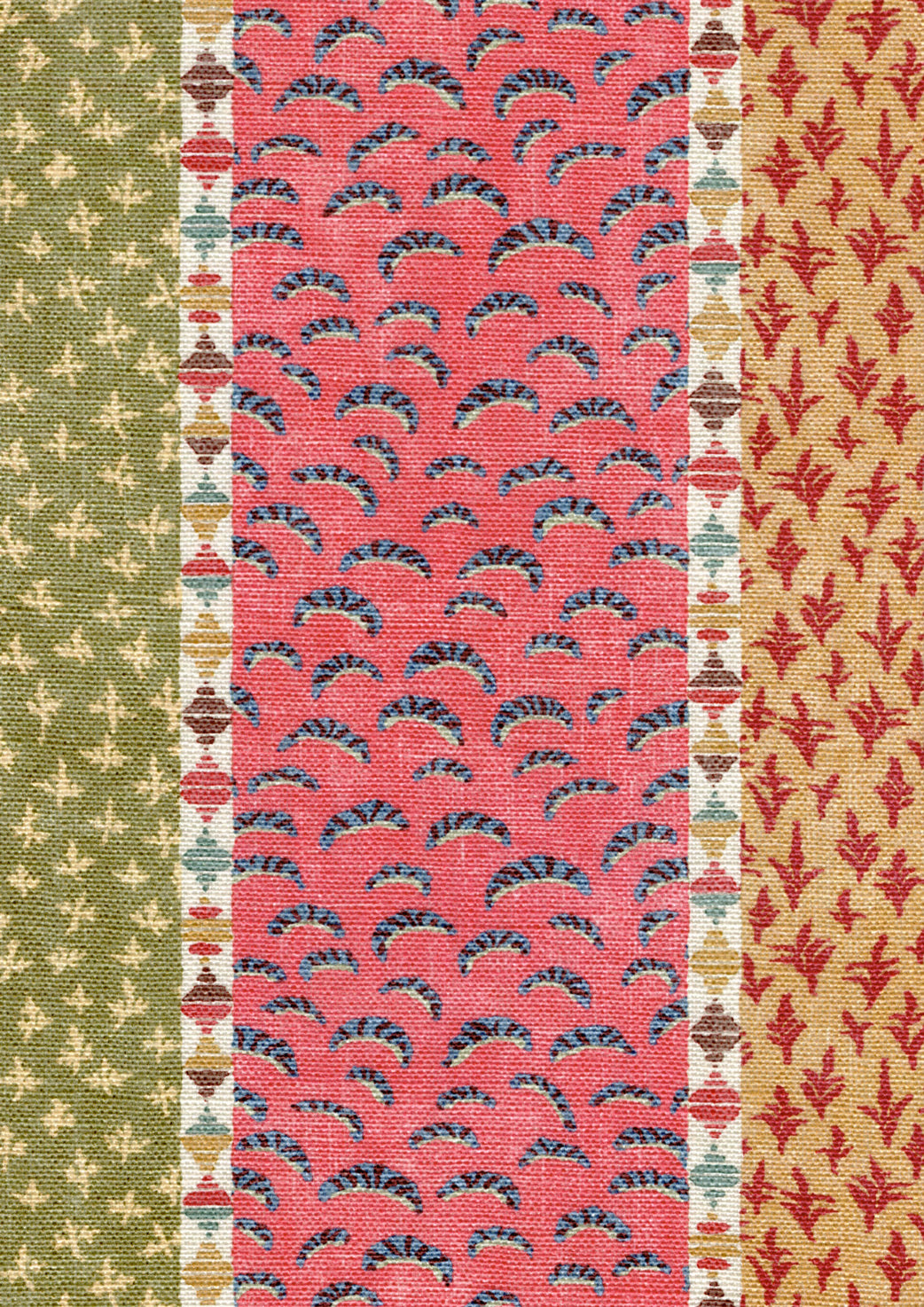 Asha Stripe Jaipur Spice — Lewis & Wood tyg