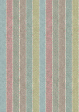 Asha Stripe Pistachio Rose – hel bredd — Lewis & Wood tyg