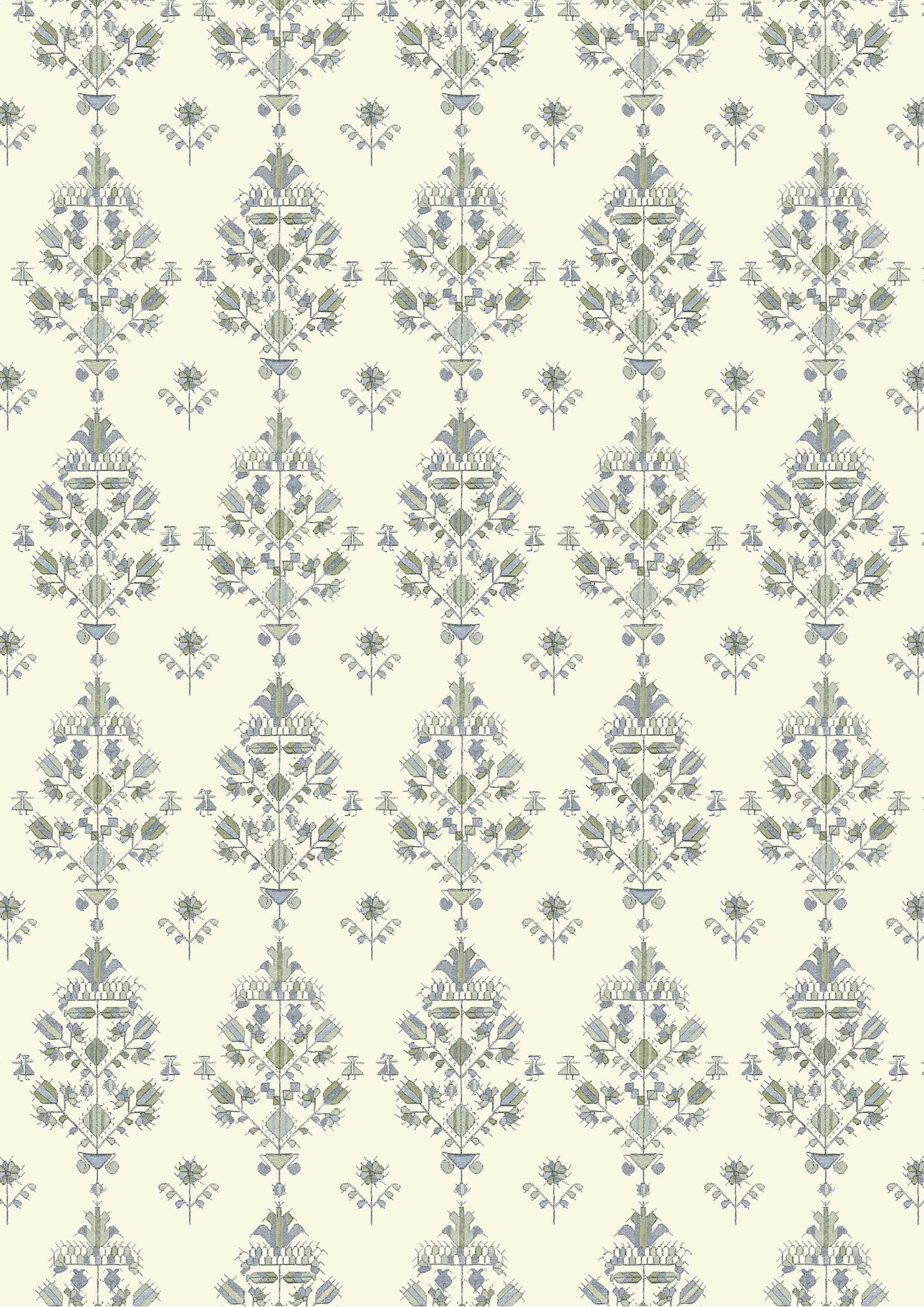 Athena Blue Myrtle – hel bredd — Lewis & Wood tyg