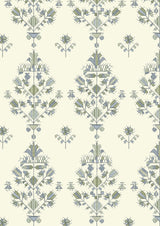 Athena Blue Myrtle – närbild — Lewis & Wood tyg