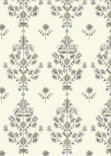Athena Blue Sand – närbild — Lewis & Wood tyg