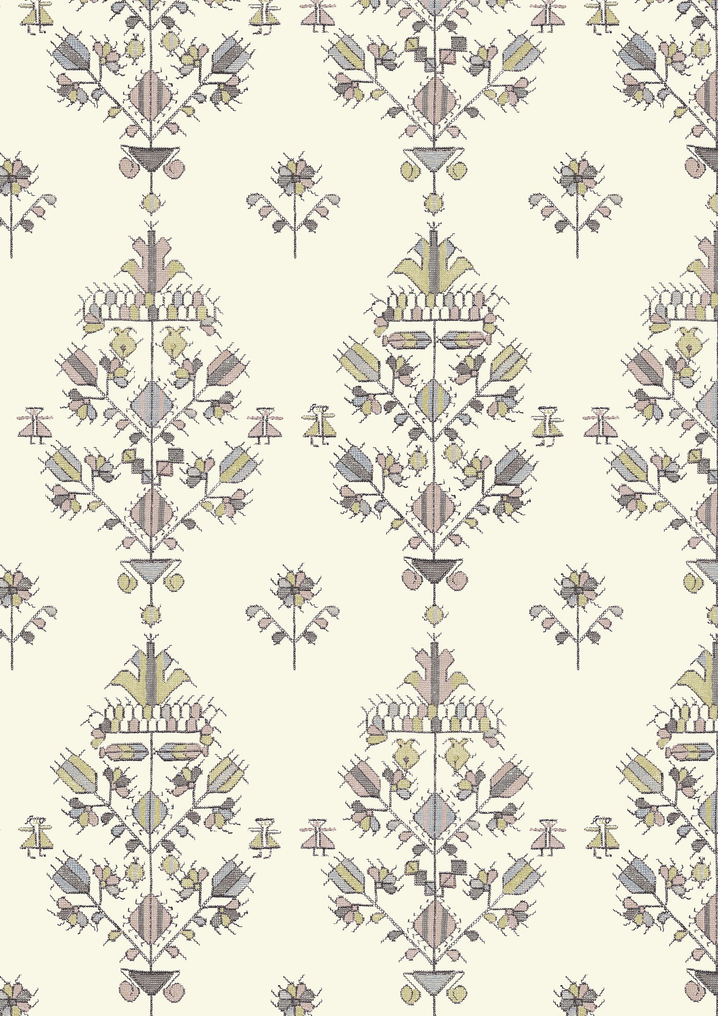 Athena Fennel Rose – närbild — Lewis & Wood tyg