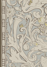 Bacchus Grigio – närbild — Lewis & Wood tapet