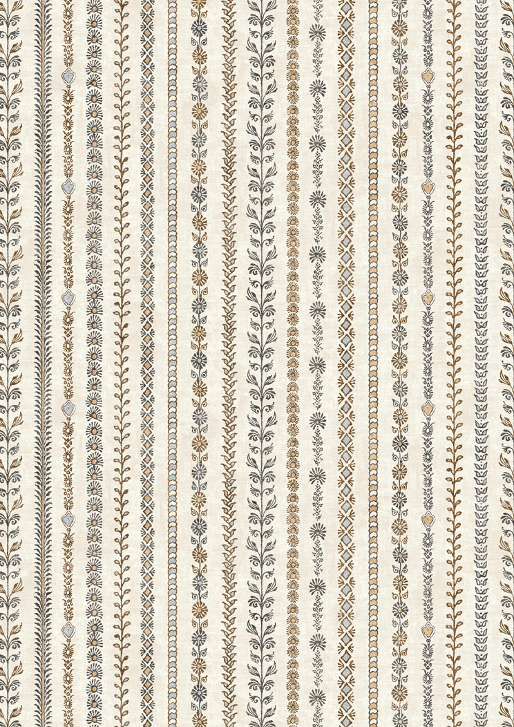 Bandana Black Ginger – närbild — Lewis & Wood tyg