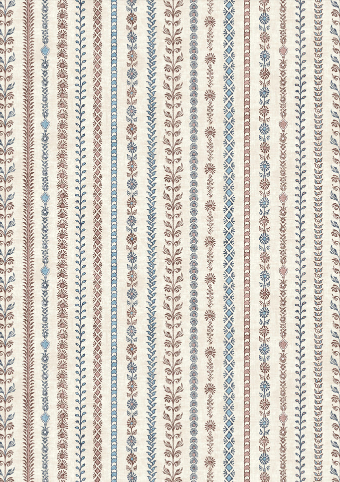 Bandana Blue Almond – närbild — Lewis & Wood tyg