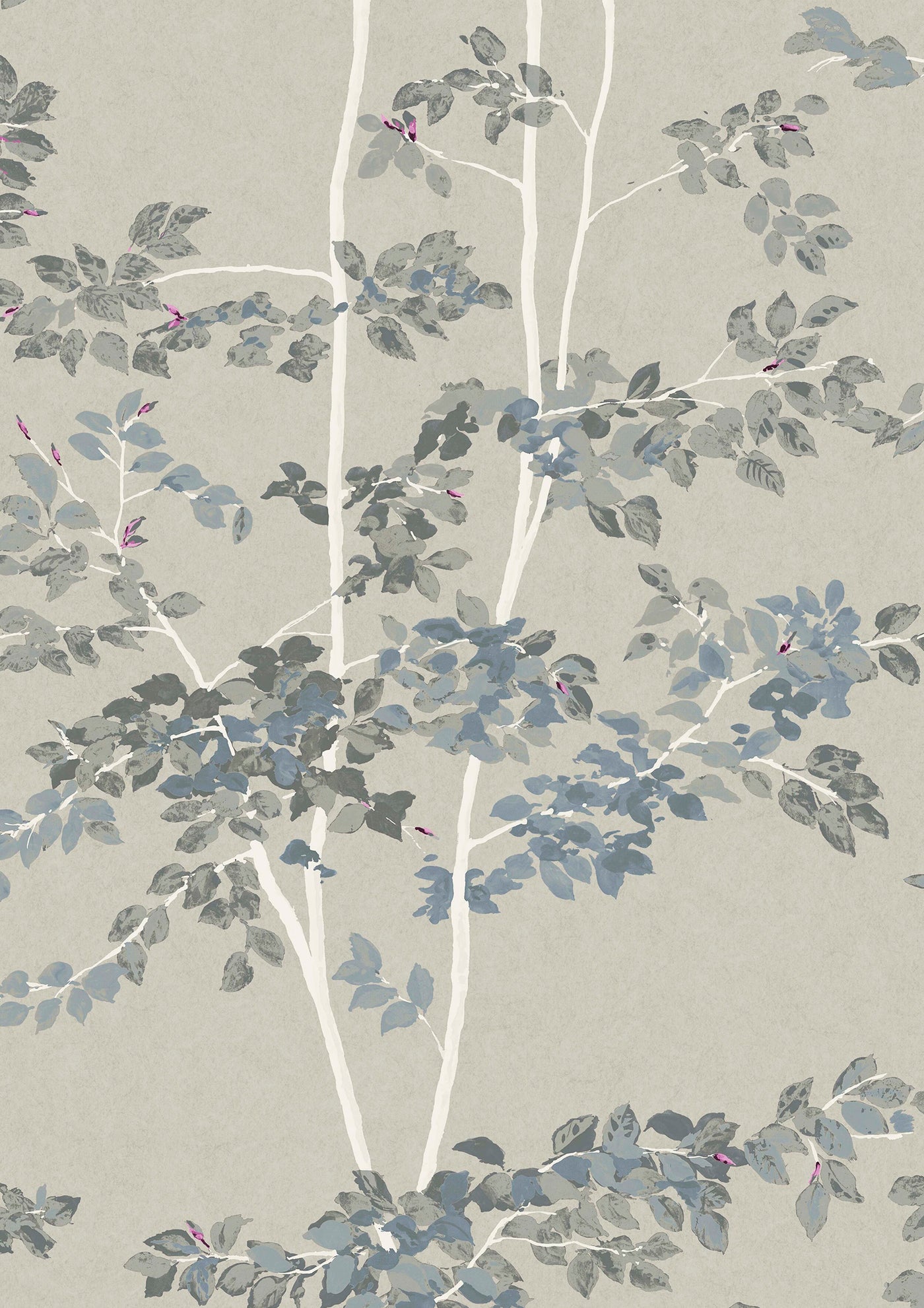 Beech Steel – närbild — Lewis & Wood tapet