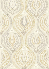 Benaki Beige Biscuit – närbild — Lewis & Wood tapet
