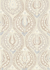 Benaki Blue Mink – närbild — Lewis & Wood tapet