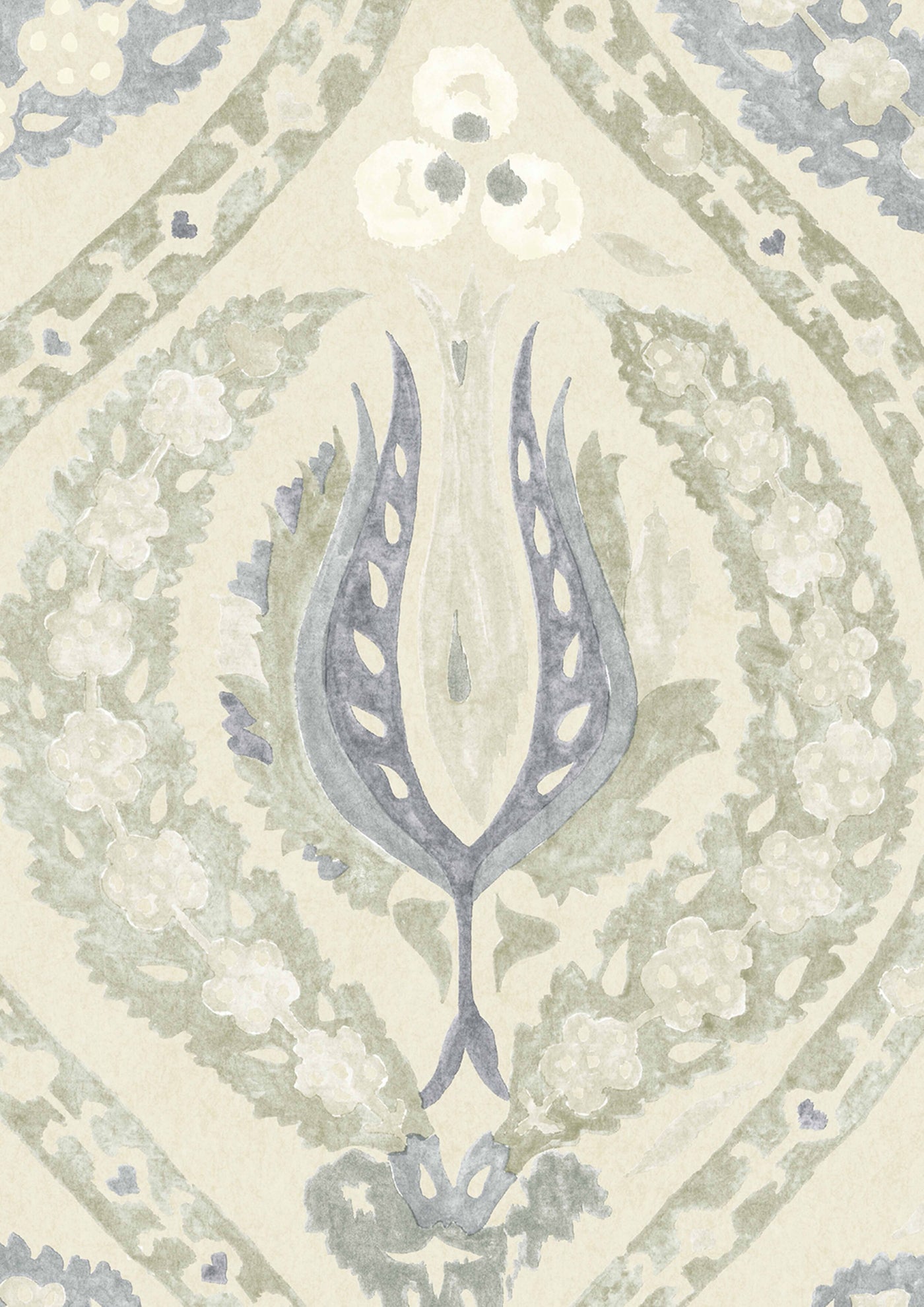 Benaki Tapetprov Green Slate