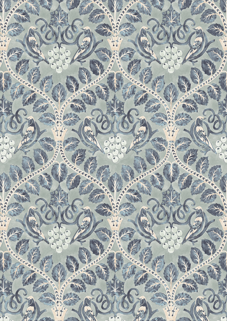 Berry Brothers Delft – närbild — Lewis & Wood tyg