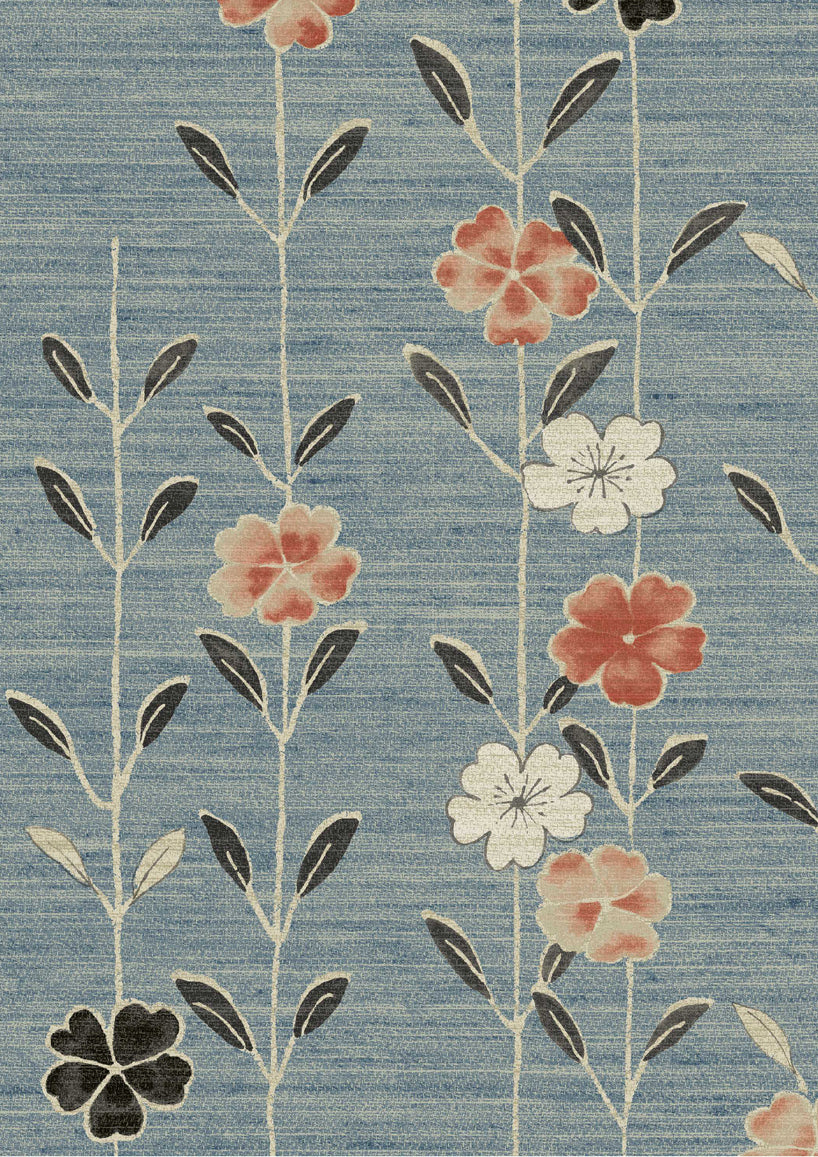 Blossom Coral Sea — Lewis & Wood tapet